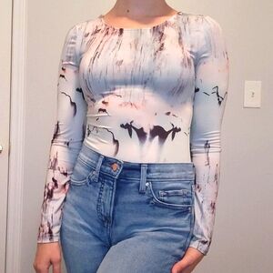 Cute Pastel Abstract Bodysuit